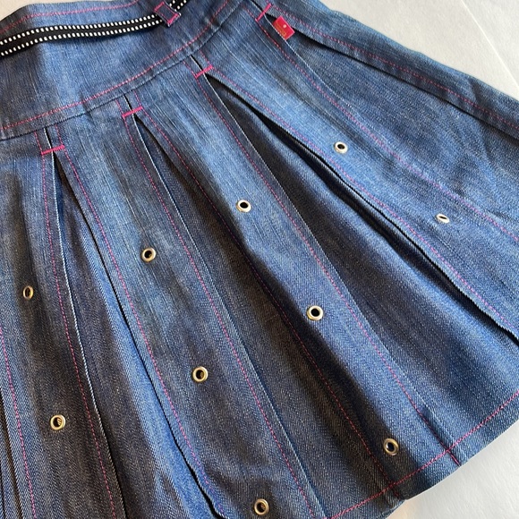 Escada Girls Denim Skirt and Jacket Set Size 10 - Picture 3 of 11